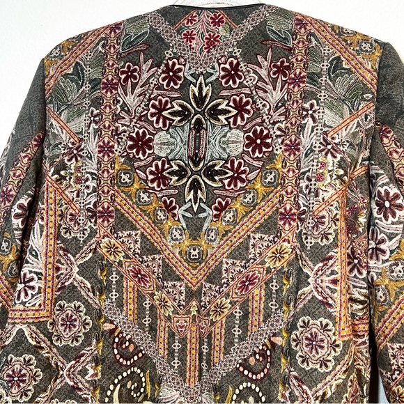Anthropologie x Hemant & Nandita Studded Quilted Multicolor Jacket • Influencer - Picture 12 of 14